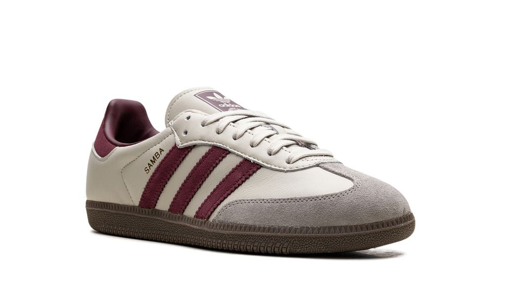 Adidas Samba Putty Grey Maroon