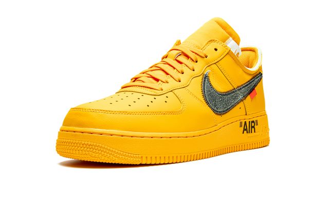 Nike Air force 1 Low Off White University Gold Metallic Silver